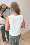 Season Starter Sweater Vest Cream
