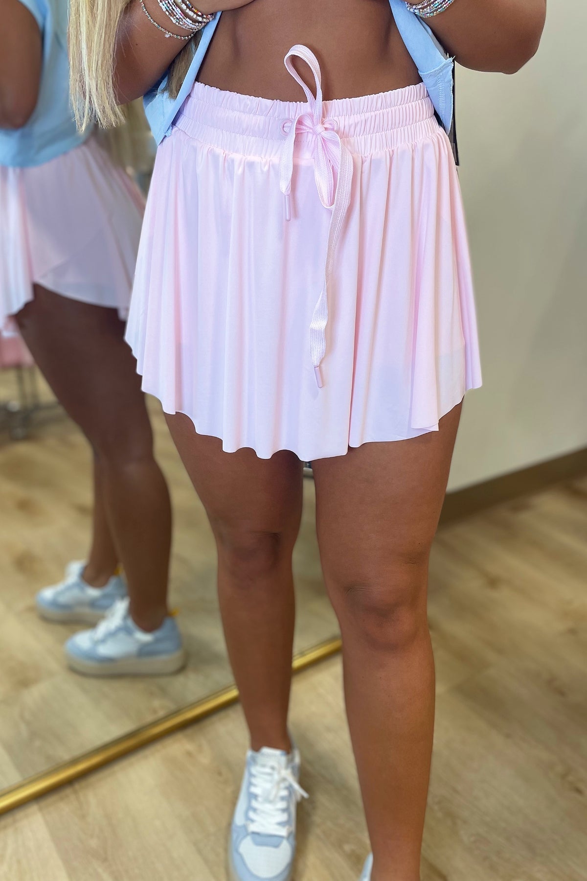 Flowy Flirty Athletic Skort Pink