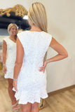 Pearl Moment Lace Dress White