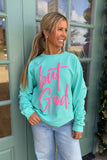 But God Puff Sweatshirt Mint