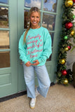 Wonderful Christmas Time Sweatshirt Mint
