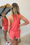 Snapflair Cropped Tank Brick