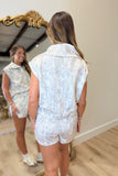 Blake Half Zip Scuba Short Set Camo RESTOCK