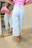 Renuar Boho Applique Cropped Pant