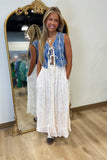 Timeless Grace Maxi Lace Skirt Ecru