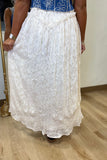 Timeless Grace Maxi Lace Skirt Ecru