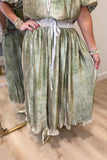 Heirloom Pleats Midi Skirt Olive