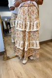 Maple Blossom Midi Skirt Cream