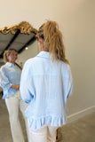 Cloud Nine Linen Frill Top
