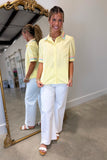 Easter Bloom Rainbow Stripe Top Yellow