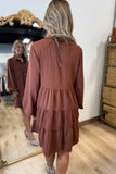 Simply Fall Dress Brown