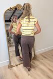 Emory Sleeveless Stripe Sweater Yellow