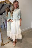 Buttercream Bloom Midi Skirt