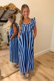 Blueberry Bliss Striped Dress