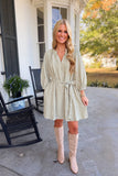 Grateful Greens Plaid Dress