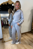 Elan Quarter Zip Set Heather Grey