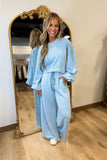 Winters Blues Cropped Set