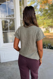 Elan Short Sleeve Sweater Sage