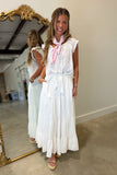 Ocean Side Linen Maxi Skirt