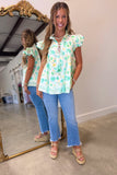 Brilliant Bloom Rope Tie Top Mint