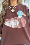 Born to Fly Mallard Top Brown