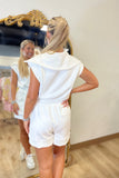 Must Have Scuba Sleeveless Romper Cream