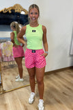 Lulu Mac Pink Checkered Boxer Short