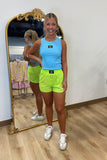 Pistachio Lulu Mac Solid Shorts