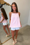Pastel Dye Cami Top Pink