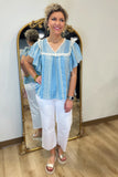 Umgee Vintage Whisper Top Blue