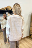 Asheville Autumn Striped Sweater Cream