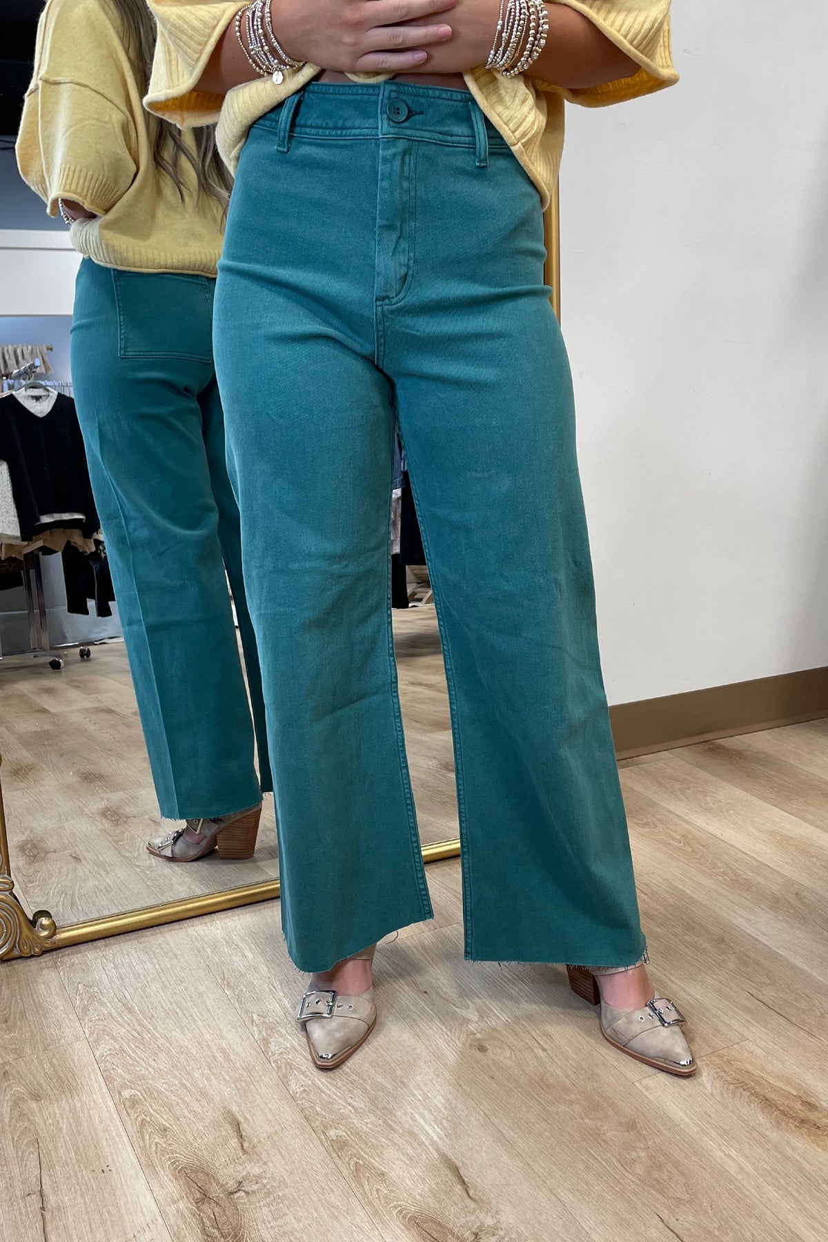 Hug Me Tight Jeans Green