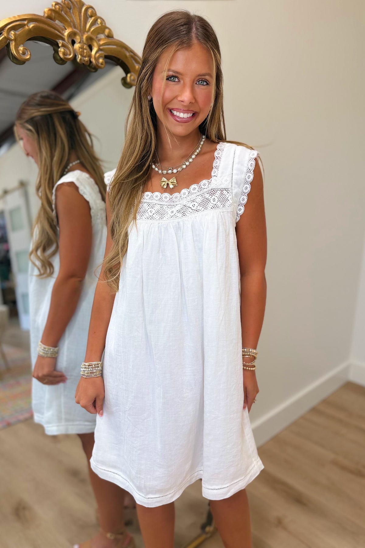 Dear John Miabella Dress White