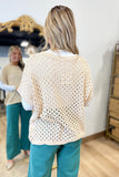 Open Knit Top Latte