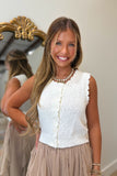 Camille Sweater Vest Cream
