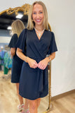 Sunday Special Wrap Dress Black