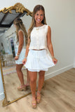 Juliet Lace Skirt White