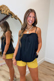 Bubble Basic Top Black