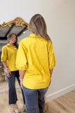 Sloan Stand Up Collar Top Gold