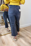 Bayeas High Rise Straight Leg Jean Black
