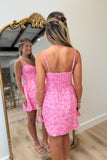 Pink Poise Dress Jacquard Dress