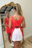 Court Time Back Details Athletic Dress Tomato