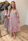 Mary Square Riley Garden District Dress Green