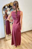 RD Style Drimma V Neck Maxi Dress Burgundy