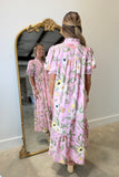 Umgee Garden Fest Midi Dress Pink
