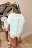 Jesus Loves You Patchwork Top Mint