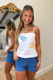 Ocean Drive Coral Reef Tank White