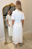 Bouquet Bliss Midi Dress Cream