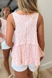 POL Floral Babydoll Tank Pink