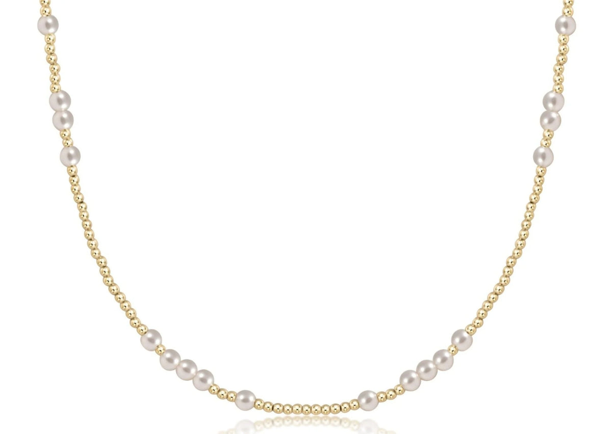 E Newton 15" Hope Unwritten Pearl 4mm Necklace